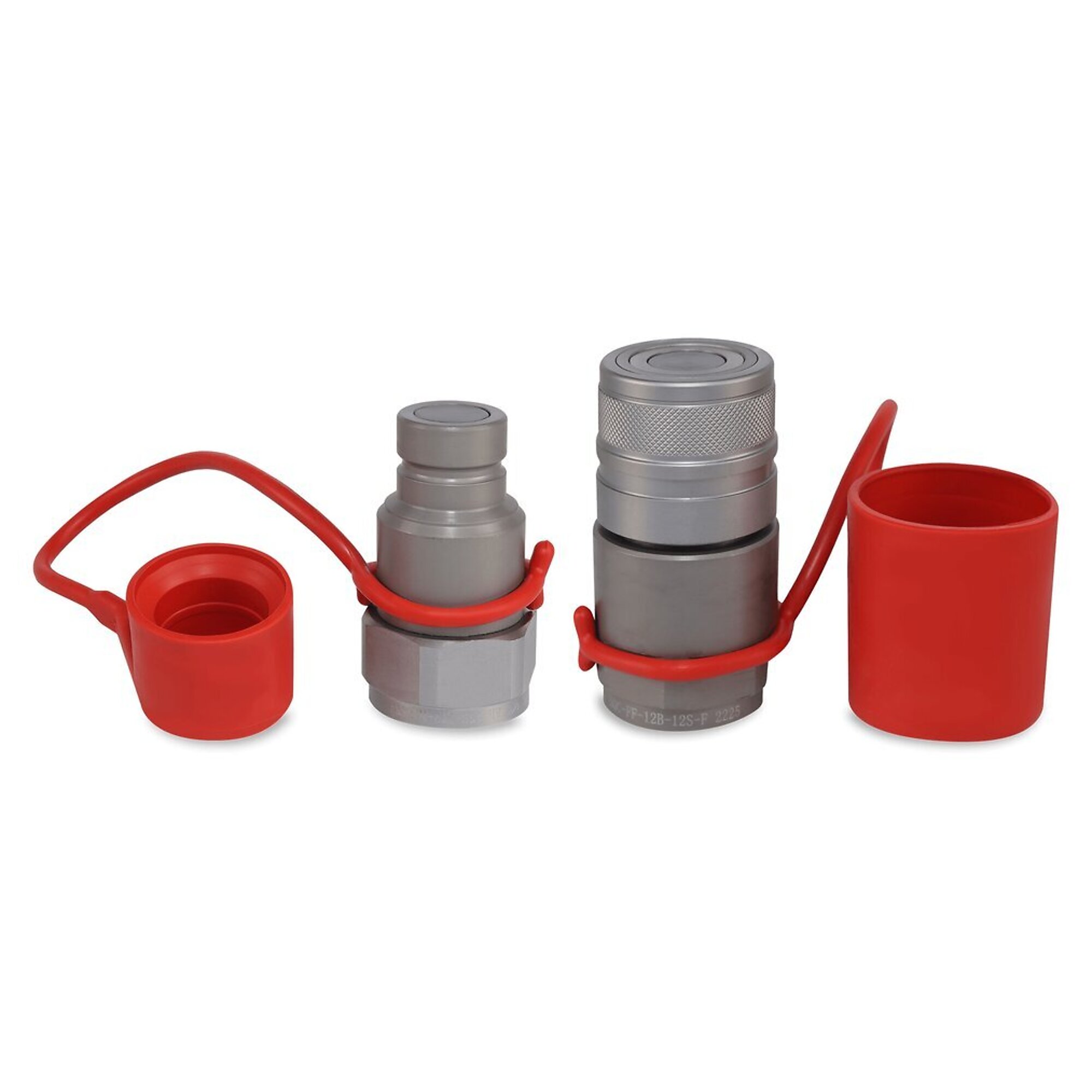 Magister 3/4? Flat Face Hydraulic Quick Couplers Set - 3/4? SAE Port